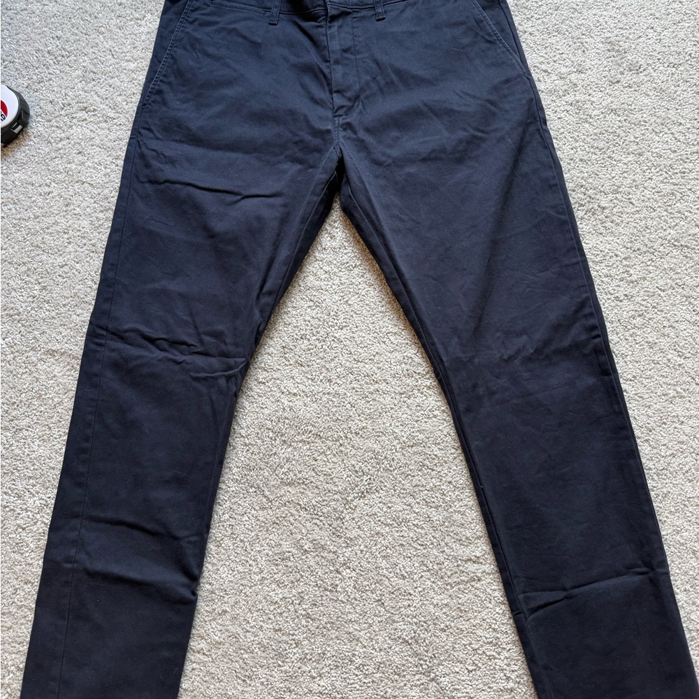 J. Crew Black Chinos Straight-Leg Cotton Blend